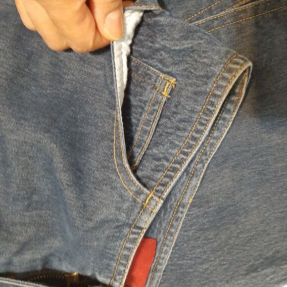 Top One Jeans Pencil Denim Skirt Knee Length Hight waisted Small - Picture 9 of 10